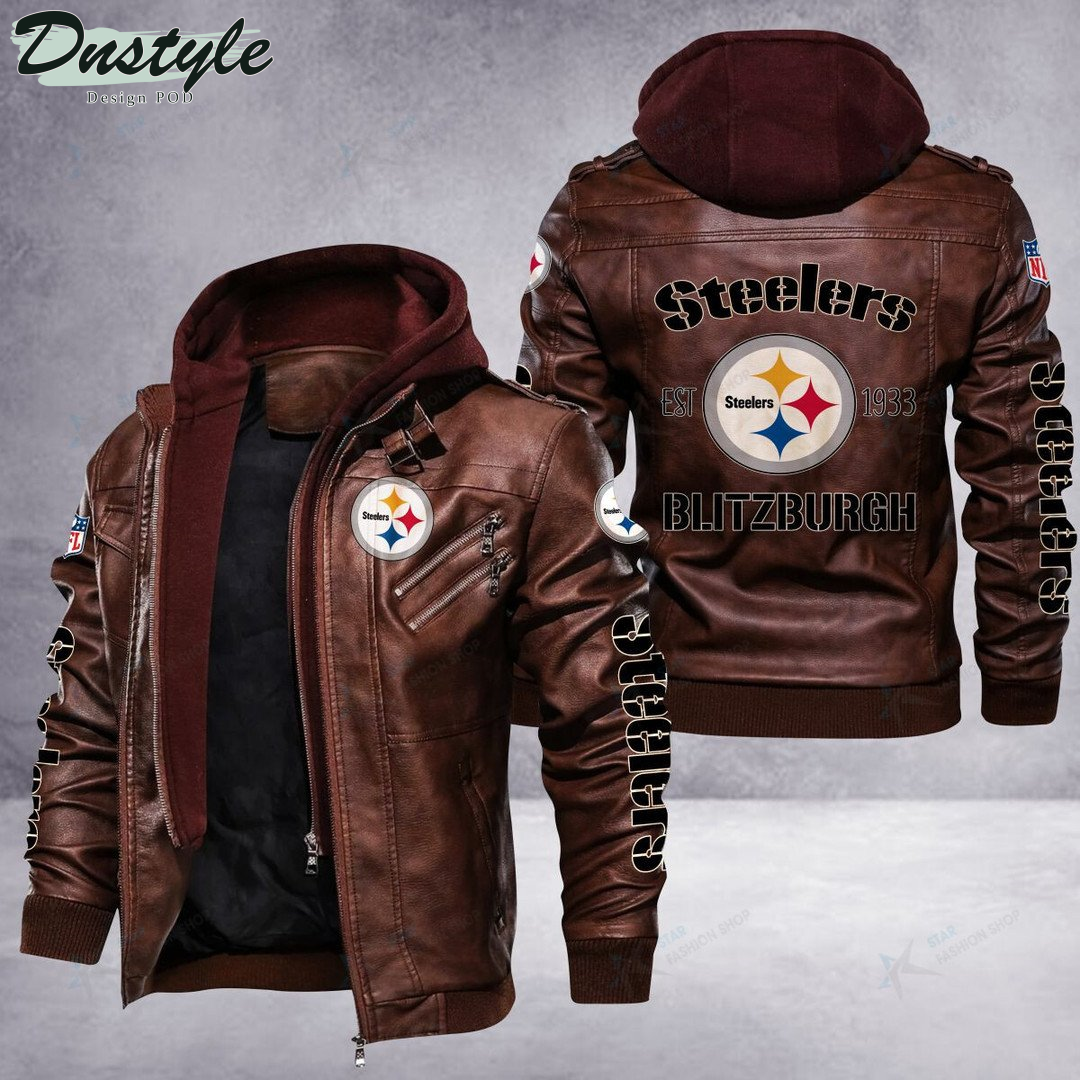Pittsburgh Steelers Blitzburgh Leather Jacket