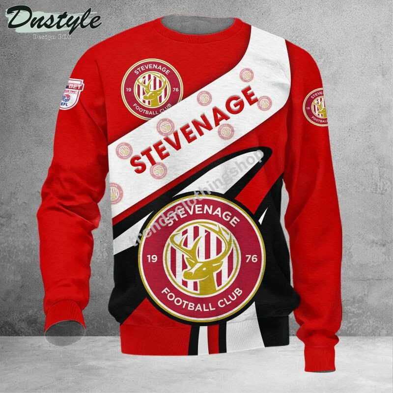 Stevenage Football Club 3d all over printed hoodie tshirt