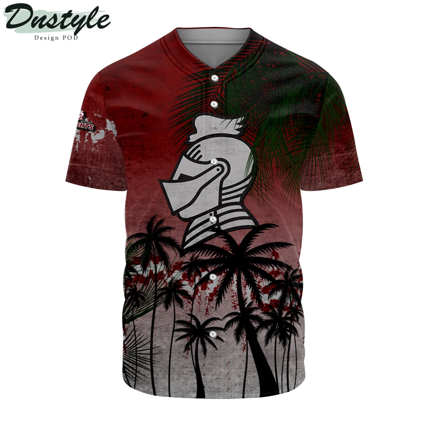 American Eagles Coconut Tree Tropical Grunge Baseball Jersey