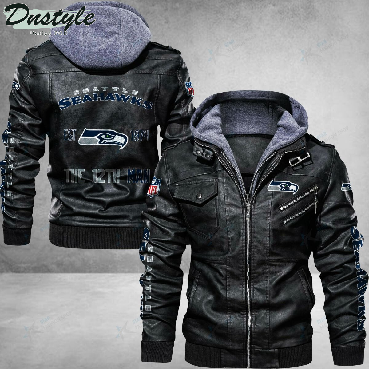 Seattle Seahawks The 12th Man Leather Jacket
