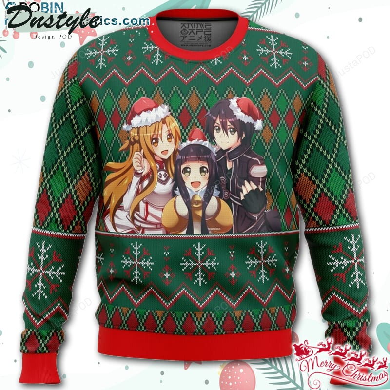 Sword Art Online Ugly Christmas Wool Sweater