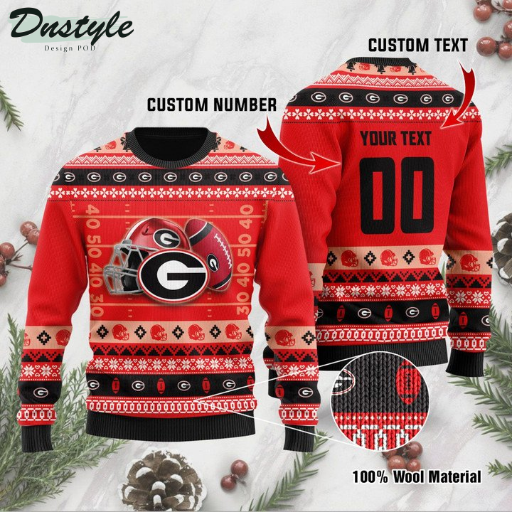 Georgia Bulldogs Personalized Ugly Sweater