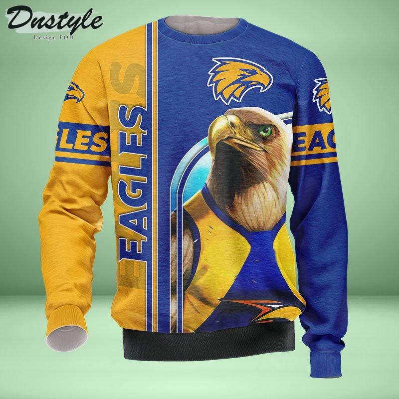 West Coast Eagles 3D Tshirt Hoodie Polo Sweatshirt