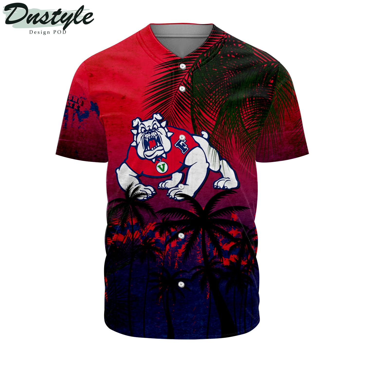 Grand Canyon Antelopes Coconut Tree Tropical Grunge Baseball Jersey