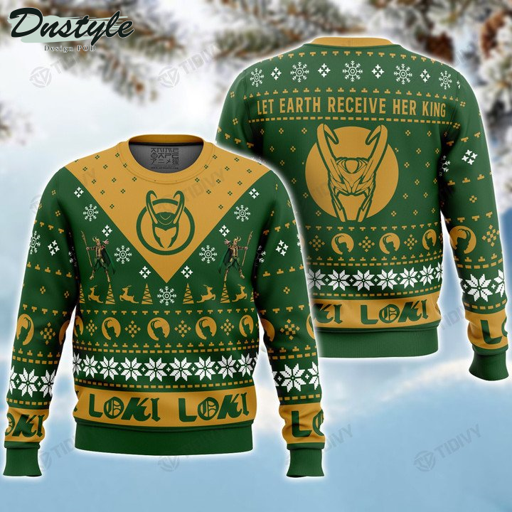 Marvel King Loki Let Earth Receive Her Ugly Christmas Sweater