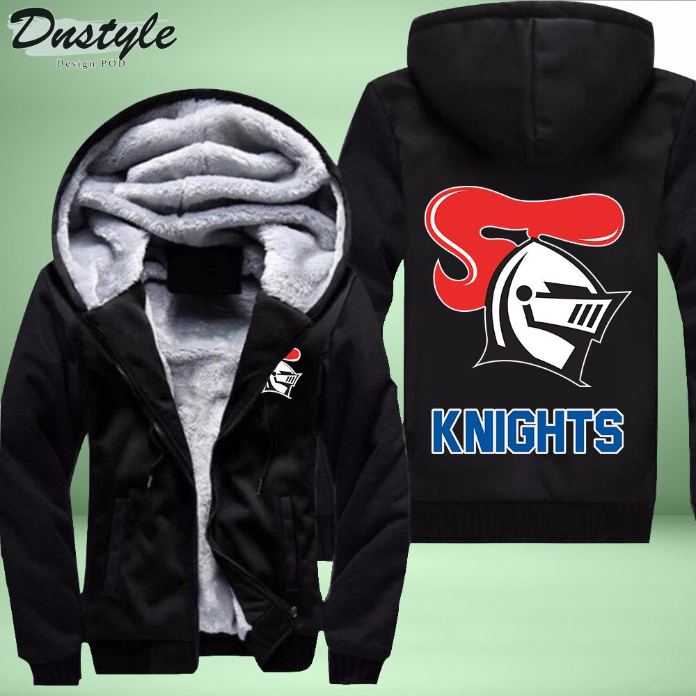 Newcastle Knights Fleece Hoodie Zipper Velvet