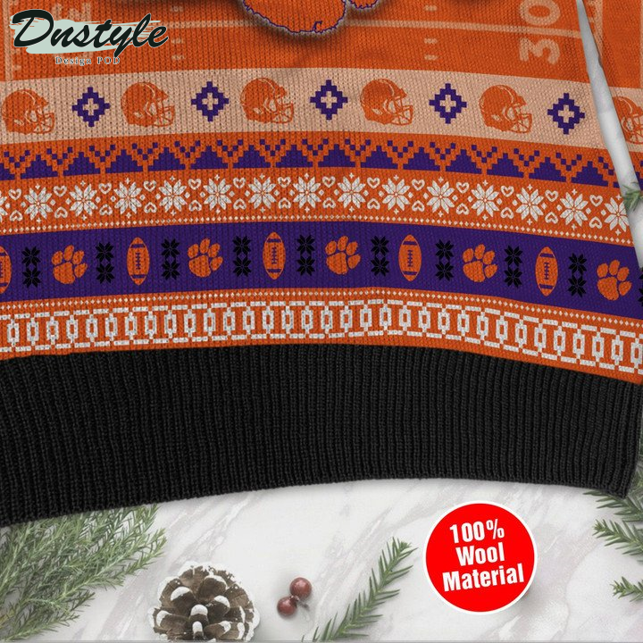 Clemson Tigers Personalized Ugly Sweater