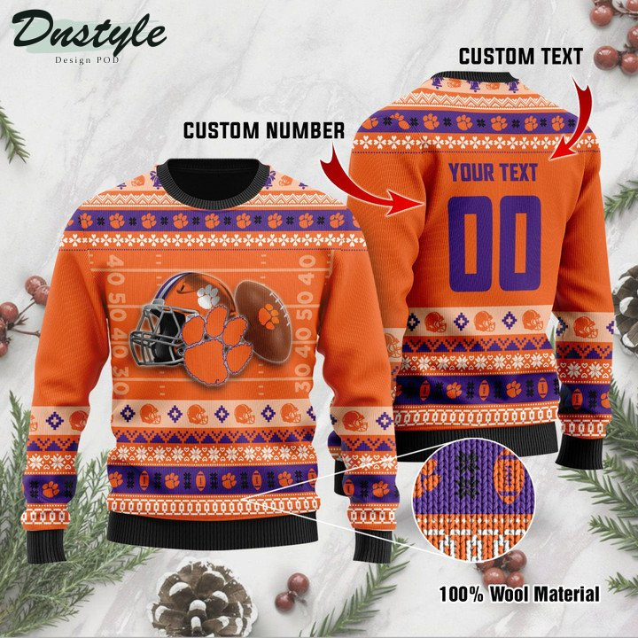Clemson Tigers Personalized Ugly Sweater