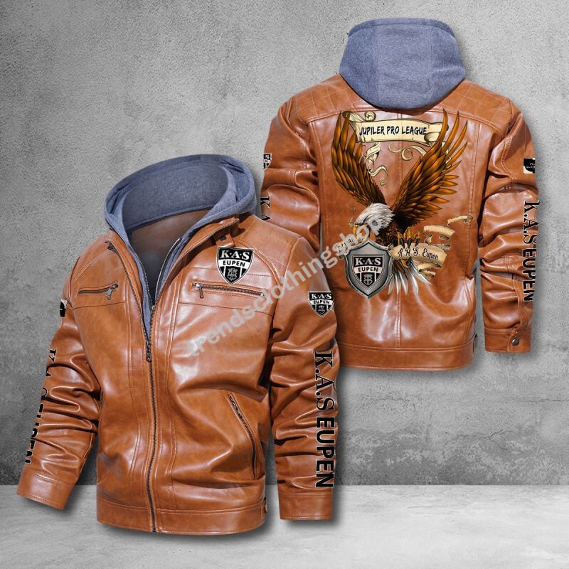 K.A.S. Eupen jupiler pro league eagle leather jacket