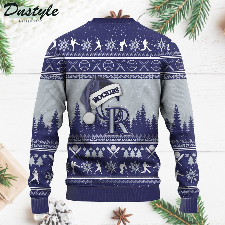 Colorado Rockies MLB ugly christmas sweater