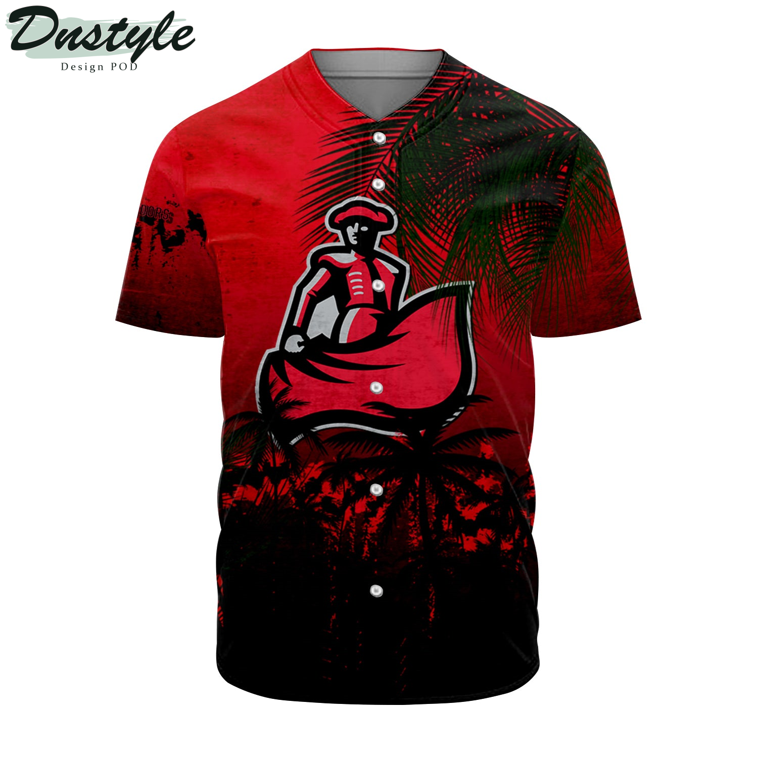 Boston College Eagles Coconut Tree Tropical Grunge Baseball Jersey