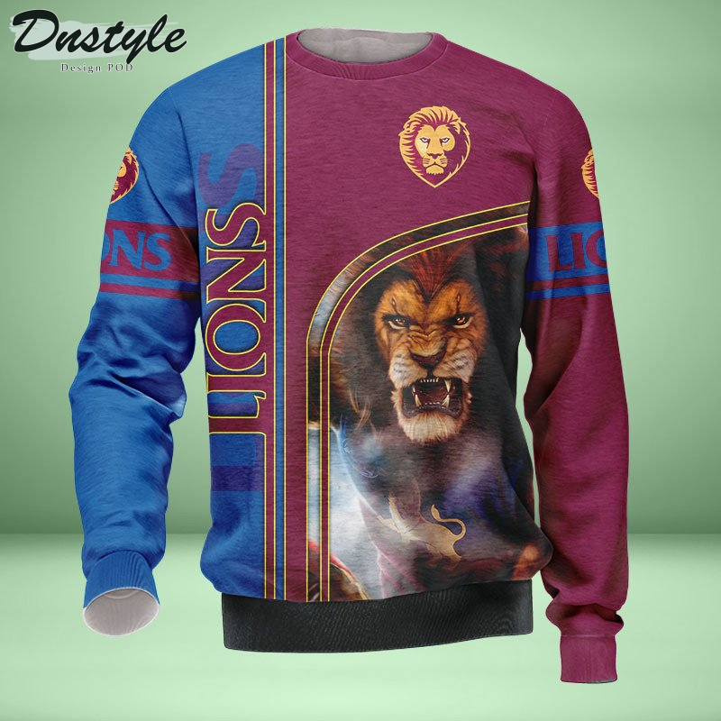 Brisbane Lions 3D Tshirt Hoodie Polo Sweatshirt