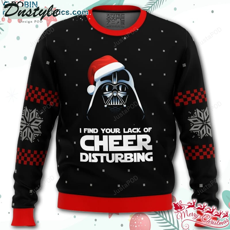 Star Wars Vader Lack of Cheer Ugly Christmas Wool Sweater