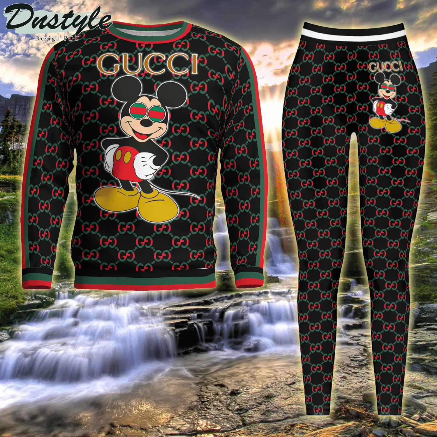 Gucci Mickey ugly sweater and legging