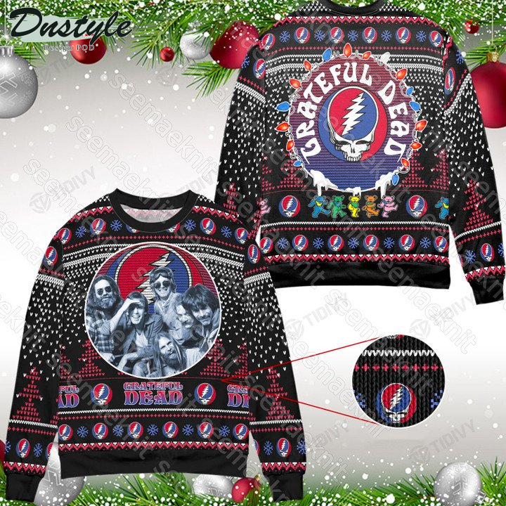 Grateful Dead Rock Band Tour 2022 Ugly Christmas Sweater