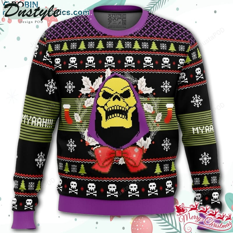 Skeletor Ugly Christmas Wool Sweater