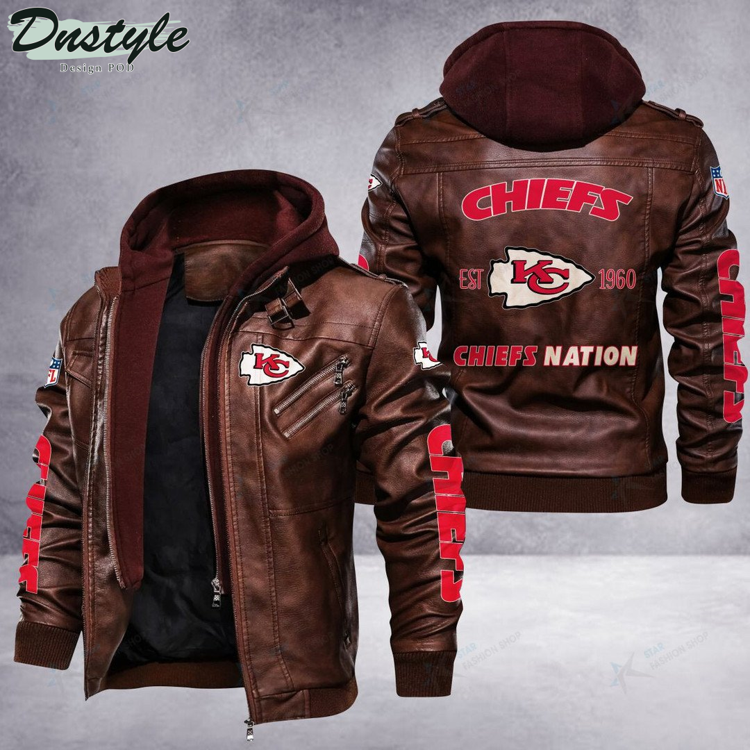 Kansas City Chiefs Nation Leather Jacket