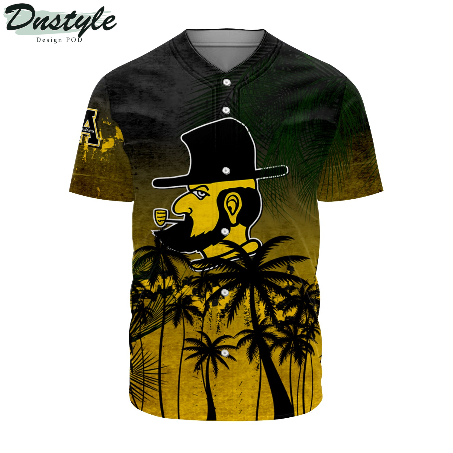 Arizona State Sun Devils Coconut Tree Tropical Grunge Baseball Jersey