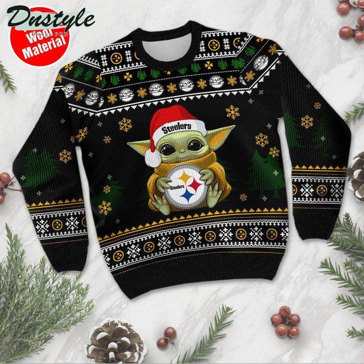 Yoda Baby Love Pittsburgh Steelers Ugly Sweater