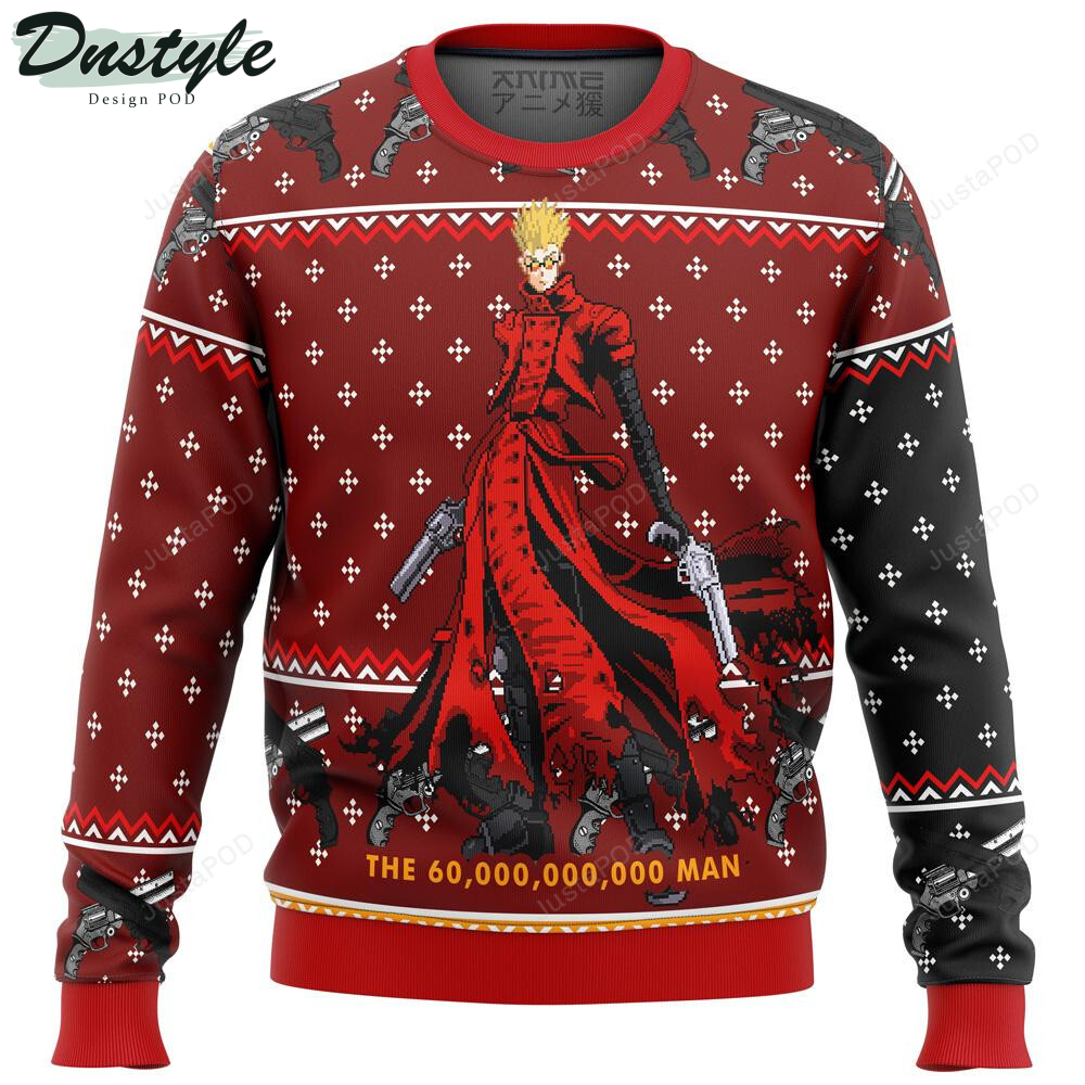 Trigun Vash The Stampede Premium Ugly Christmas Wool Sweater