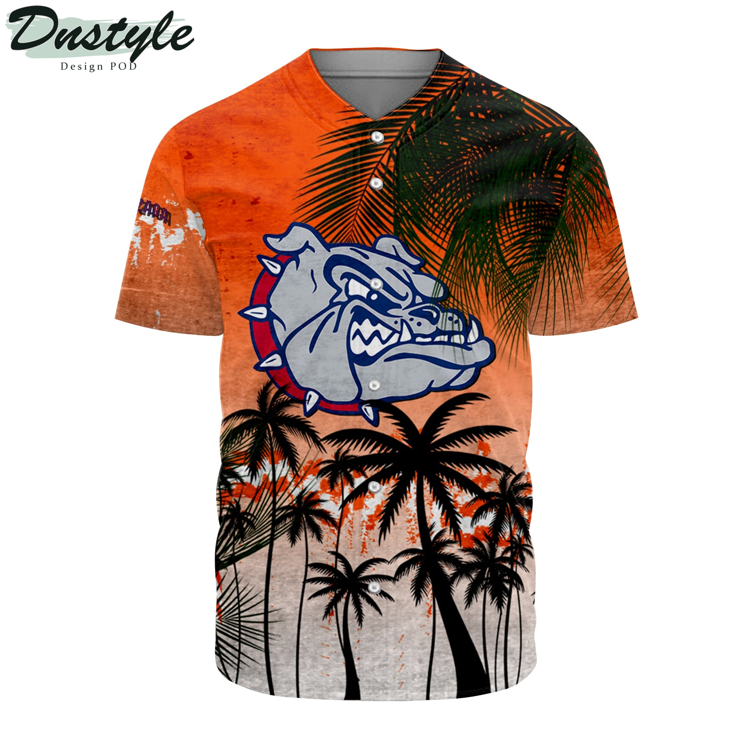 Fordham Rams Coconut Tree Tropical Grunge Baseball Jersey