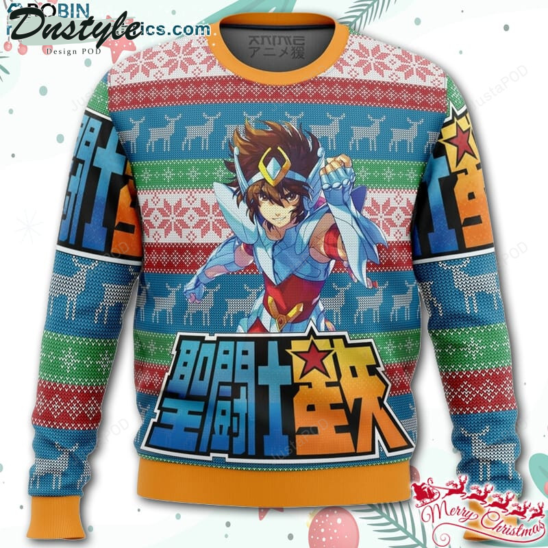 Saint Seiya Alt Ugly Christmas Wool Sweater