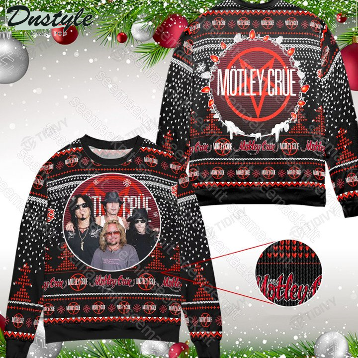 Mötley Crüe Rock Music Band Ugly Christmas Sweater
