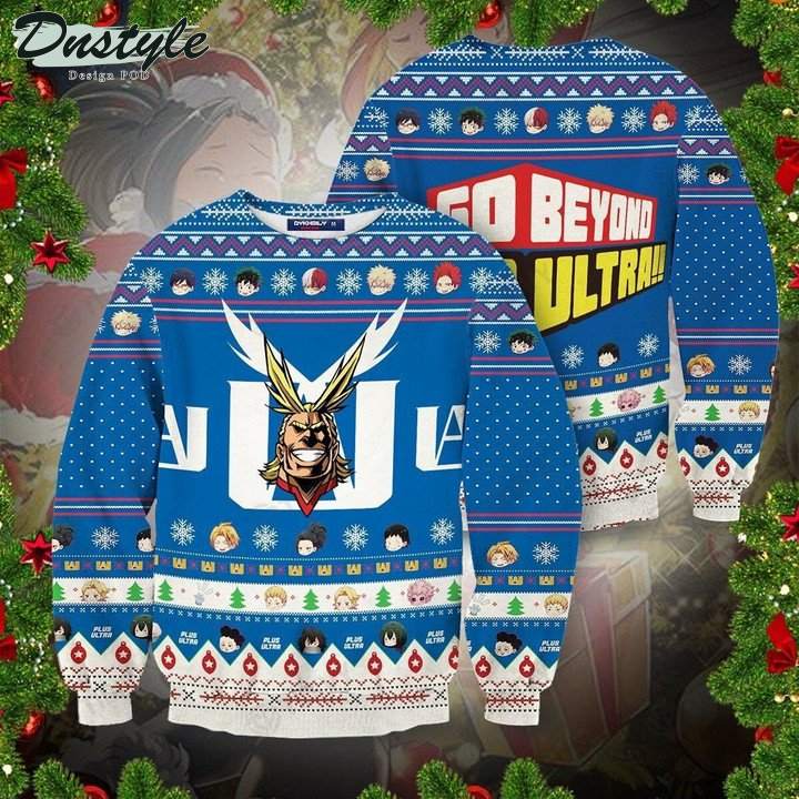 My Hero Academia Go Beyond Plus Ultra Friends Ugly Christmas Sweater