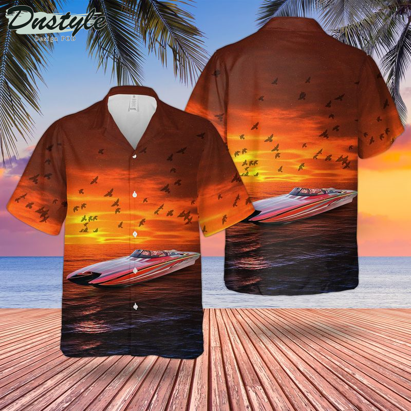 2021 Skater 438 Skater Powerboats Hawaiian Shirt