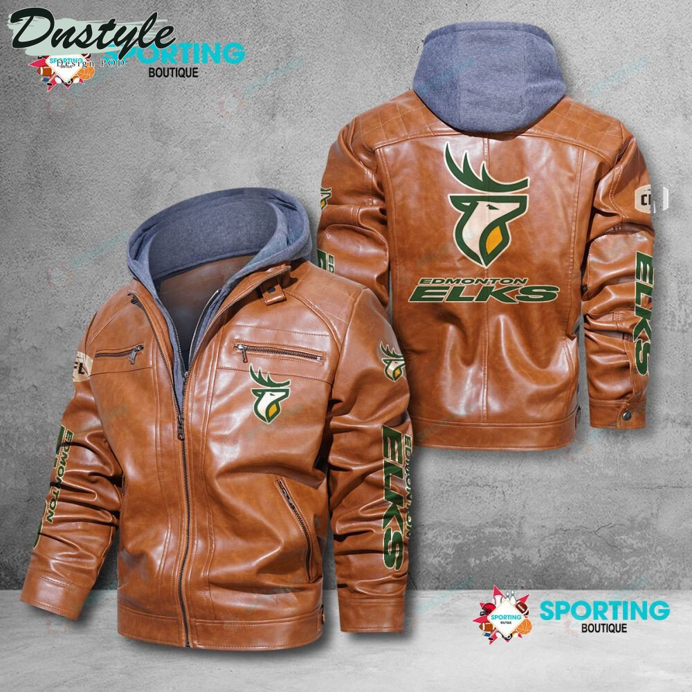 Edmonton Eskimos 2022 Leather Jacket