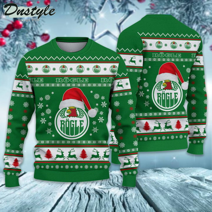 Rogle BK santa hat ugly christmas sweater