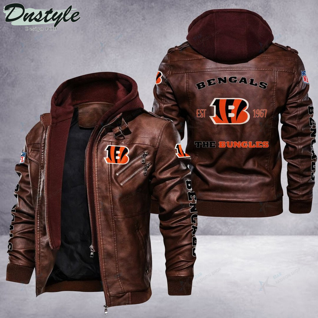 Cincinnati Bengals The Bungles Leather Jacket