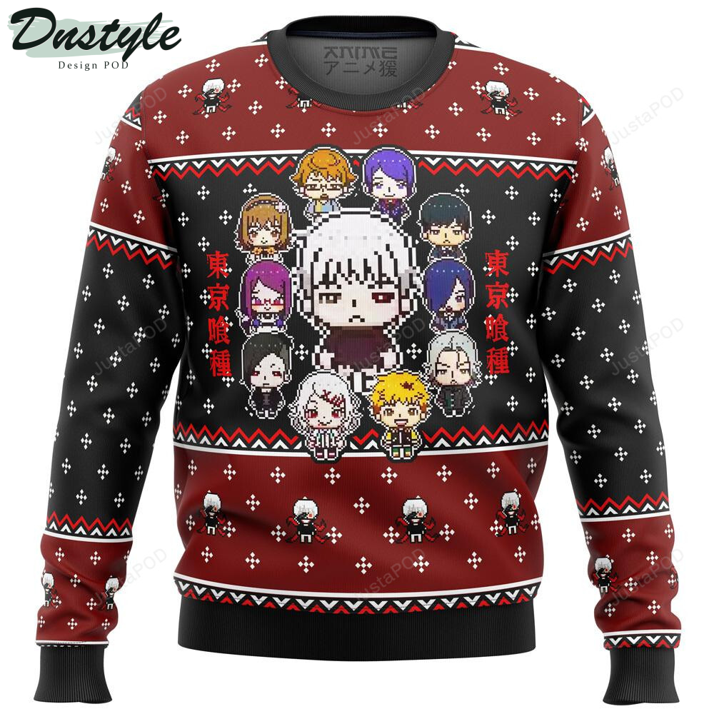 Tokyo Ghoul Sprites Premium Ugly Christmas Wool Sweater