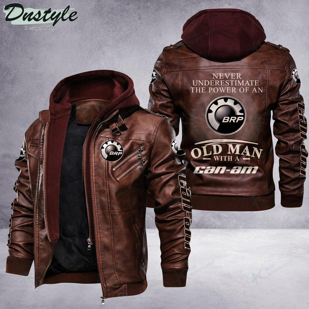 Can-Am motorcycles never underestimate the power of an old man leather jacket