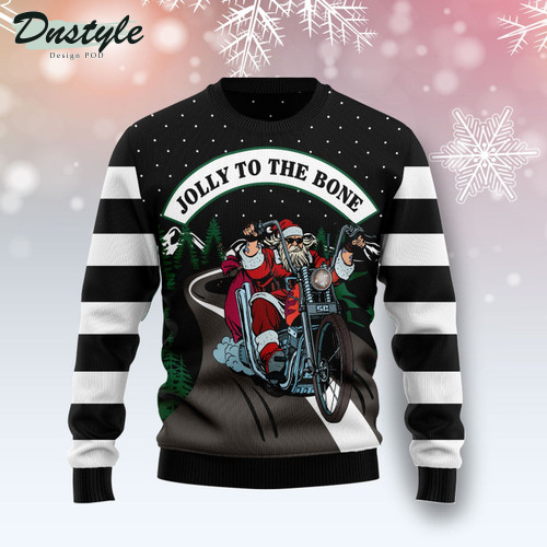 Jolly To The Bone Ugly Christmas Sweater