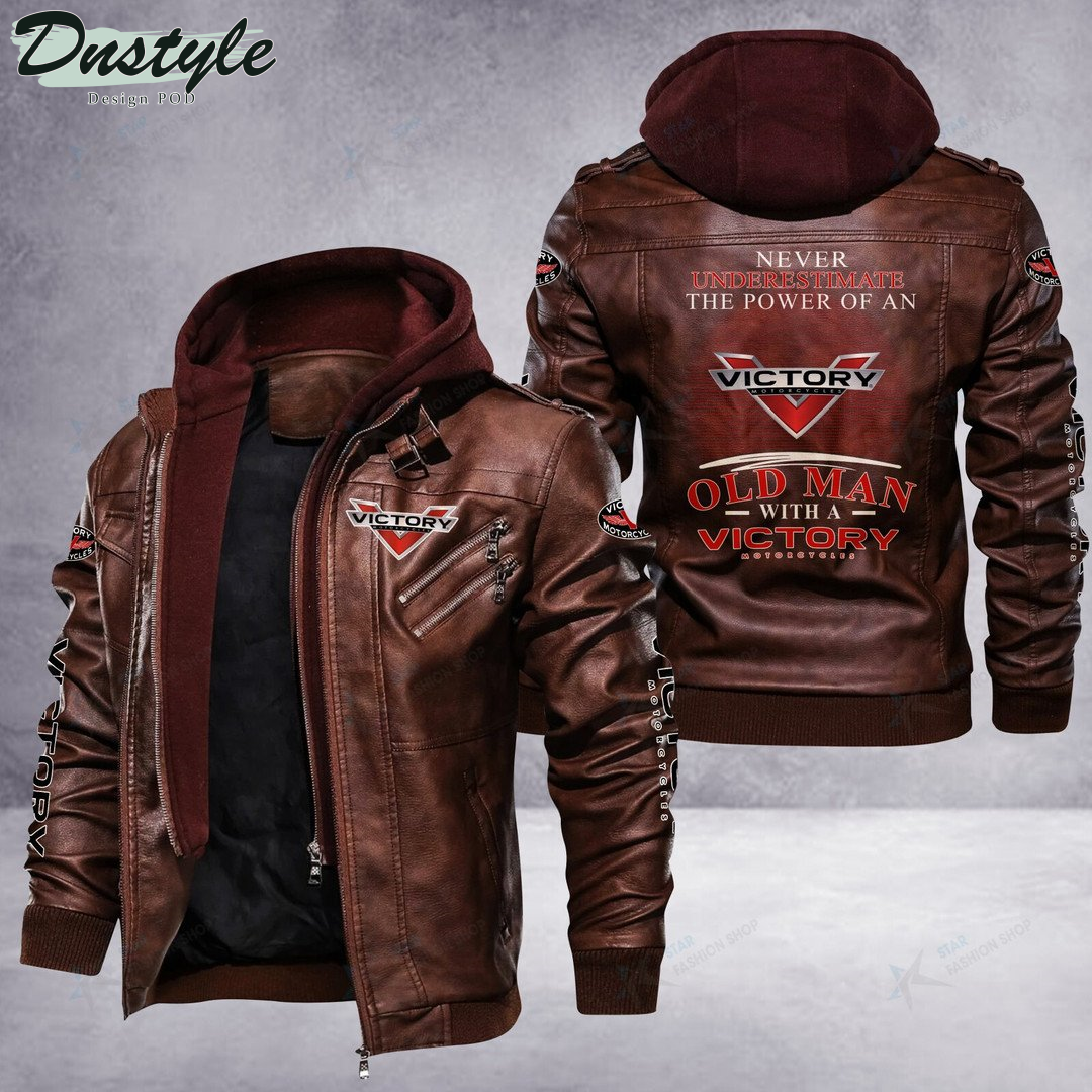 Victory Motorcycles never underestimate the power of an old man leather jacket