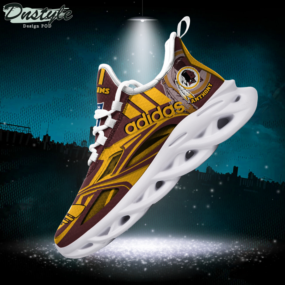 Washington Redskins Adidas Custom Name Max Soul Sneaker