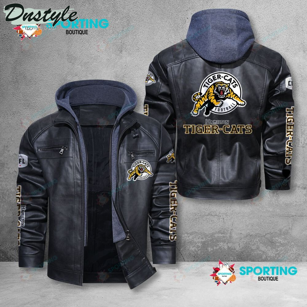 Hamilton Tiger-Cats 2022 Leather Jacket