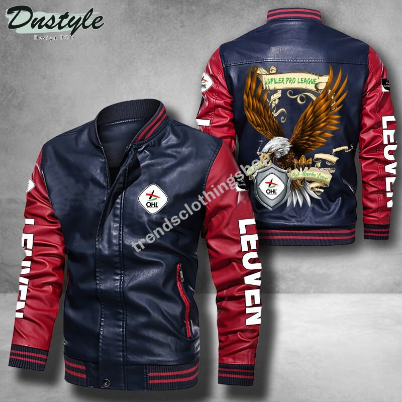 Oud-Heverlee Leuven jupiler pro league eagle leather bomber jacket