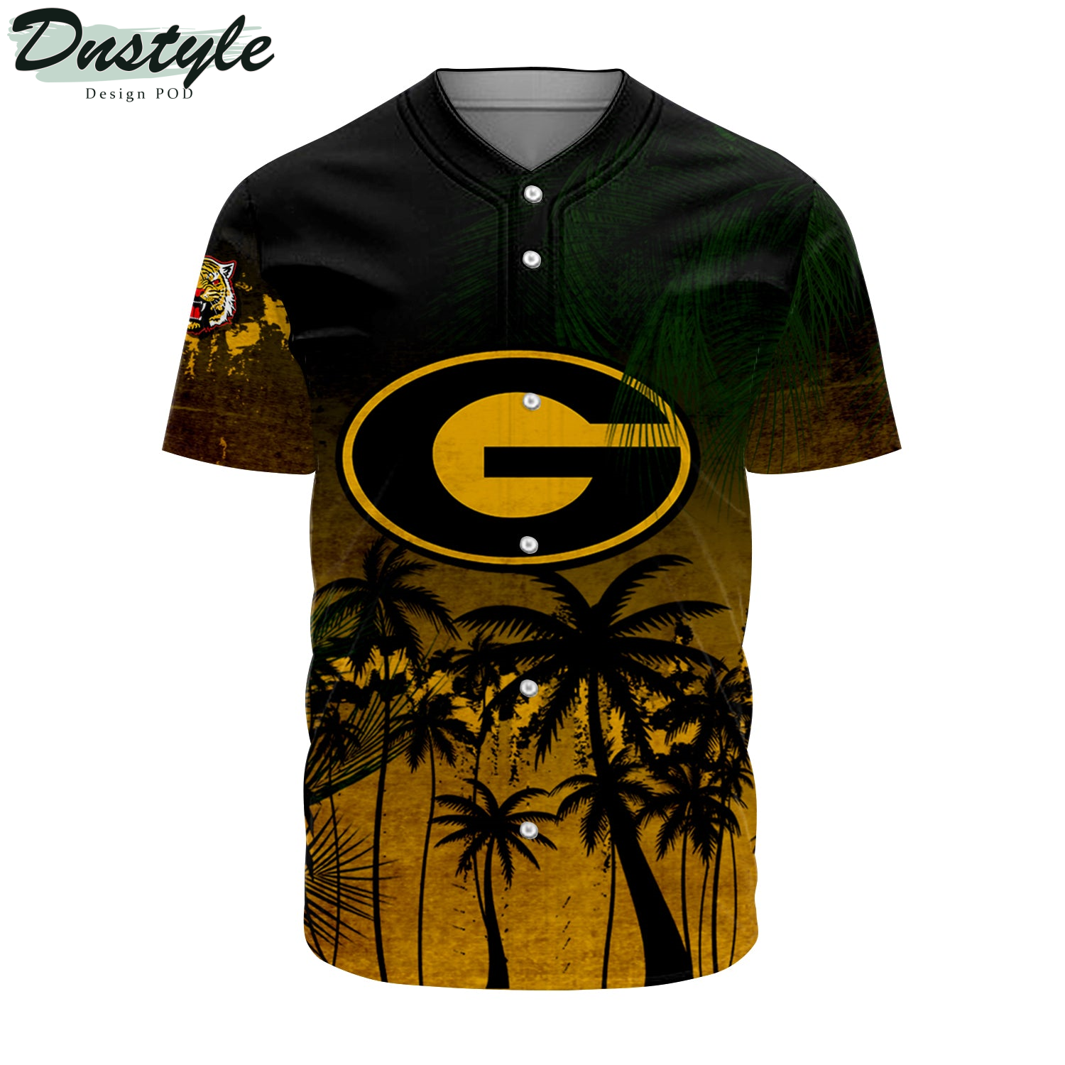 Incarnate Word Cardinals Coconut Tree Tropical Grunge Baseball Jersey