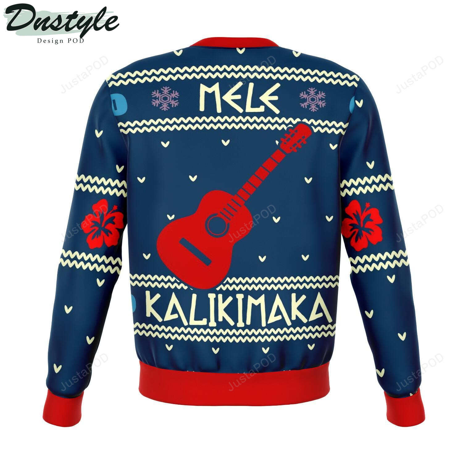 Stitch Mele Kalikimaka Premium Ugly Christmas Wool Sweater