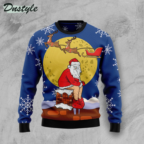 Colorful Pattern Penguin Ugly Christmas Sweater