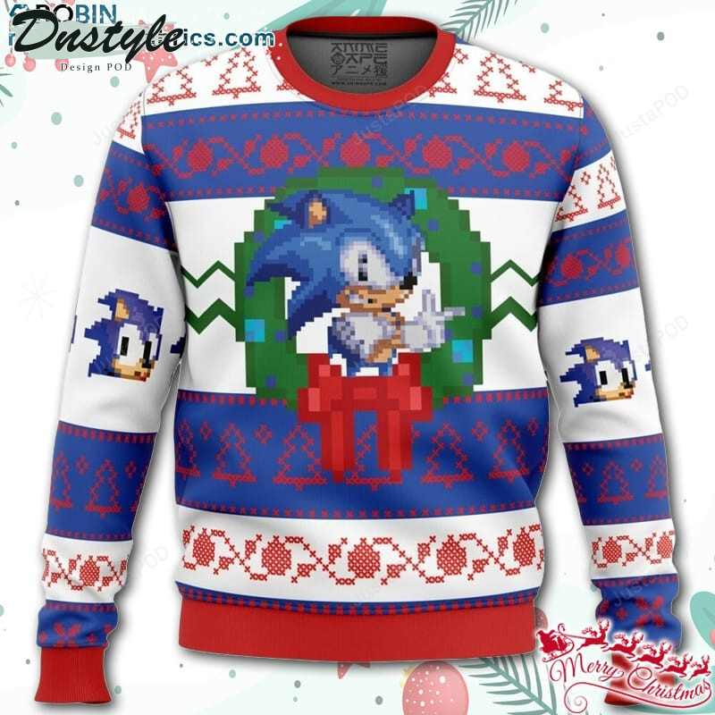 Sonic the Hedgehog Ugly Christmas Wool Sweater