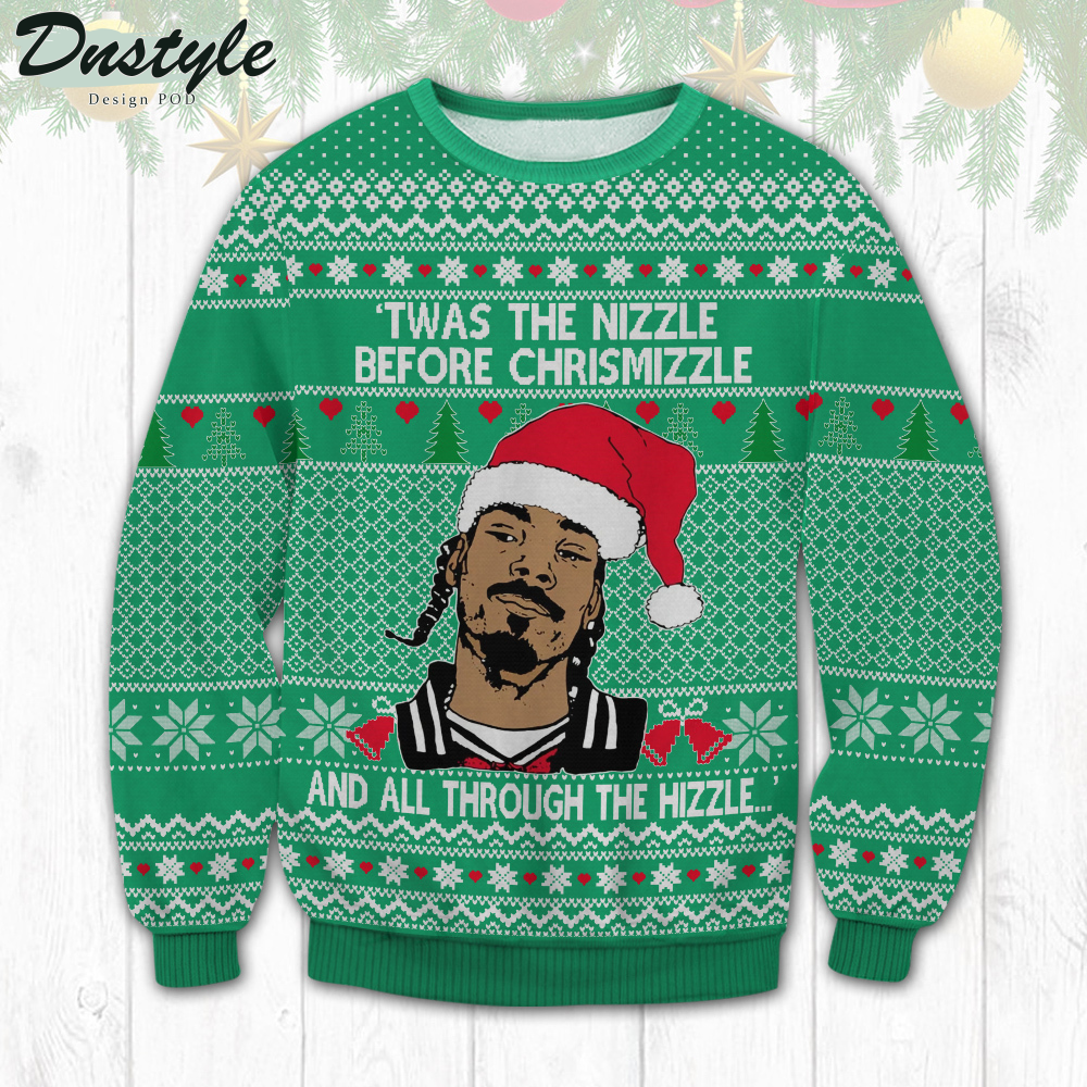 Snoop Dogg Twas The Nizzle Before Christmizzle Ugly Sweater
