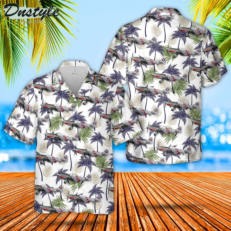 P-51 Mustang Shark of Zambales Airplane Hawaiian Shirt