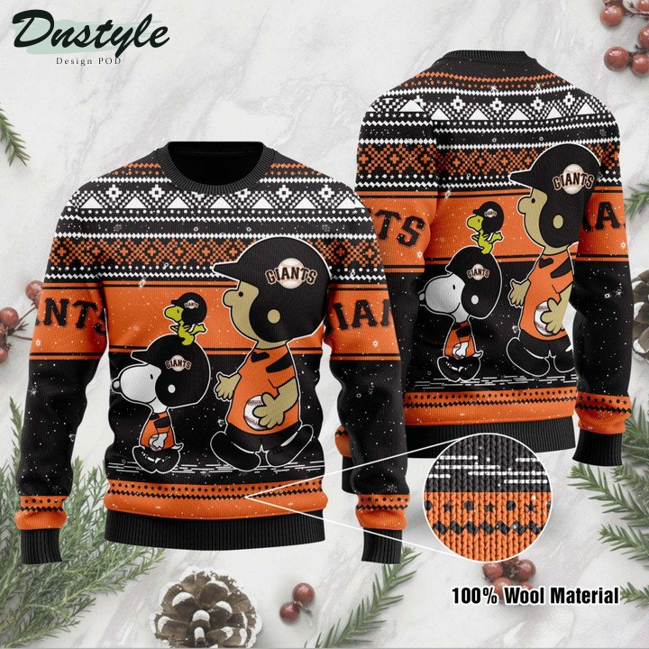 San Francisco Giants Snoopy Ugly Sweater