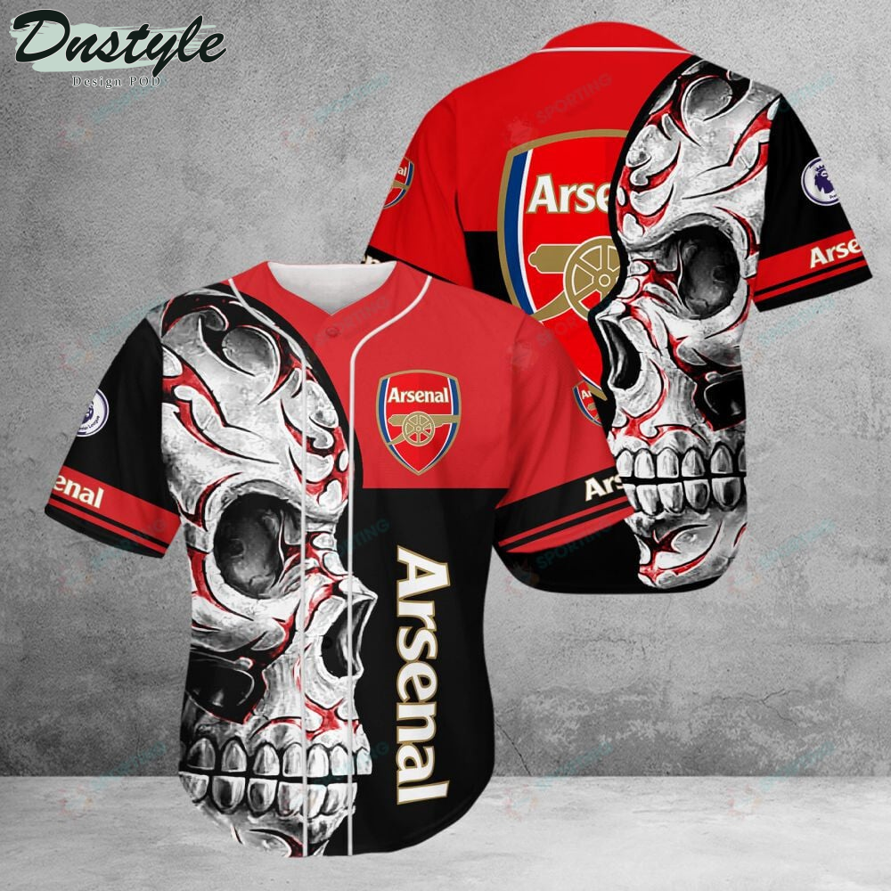 Arsenal F.C Skull Baseball Jersey