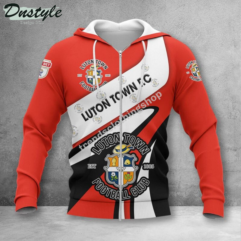 Luton Town F.C 3d all over printed hoodie tshirt
