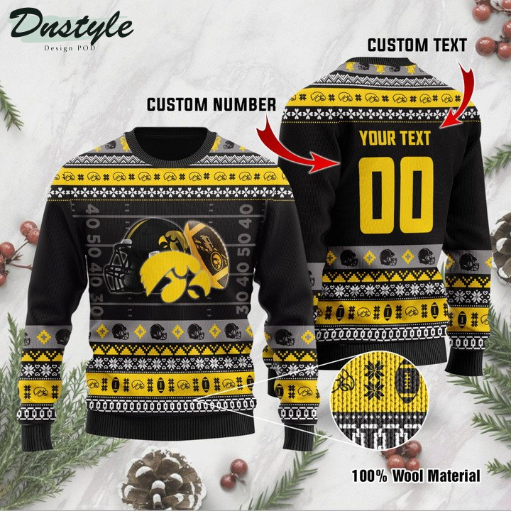 Iowa Hawkeyes Personalized Ugly Sweater