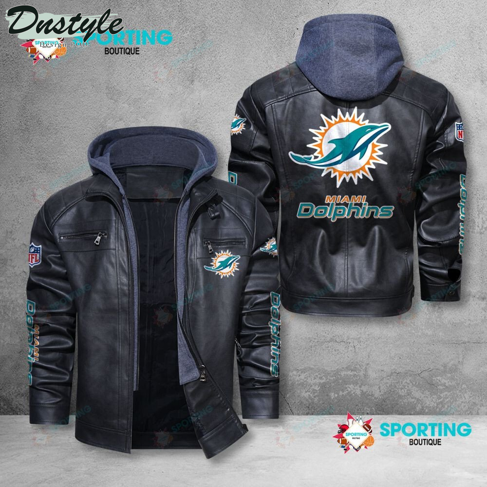 Miami Dolphins NFL 2023 Leather Jacket